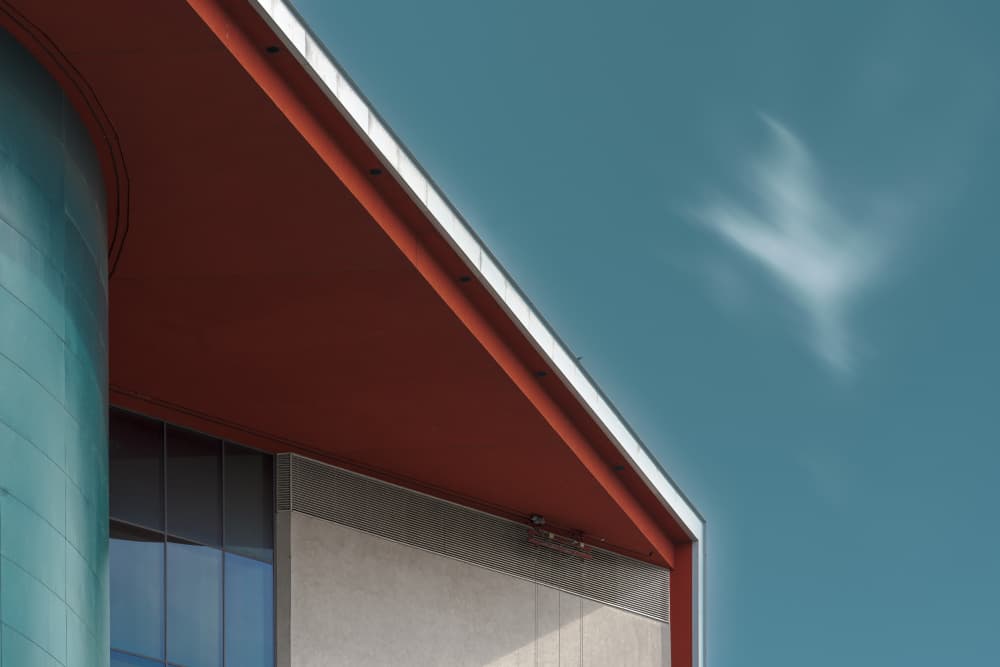 Modern Architecture Blue Sky by Greetje van Son — canvas wall art
