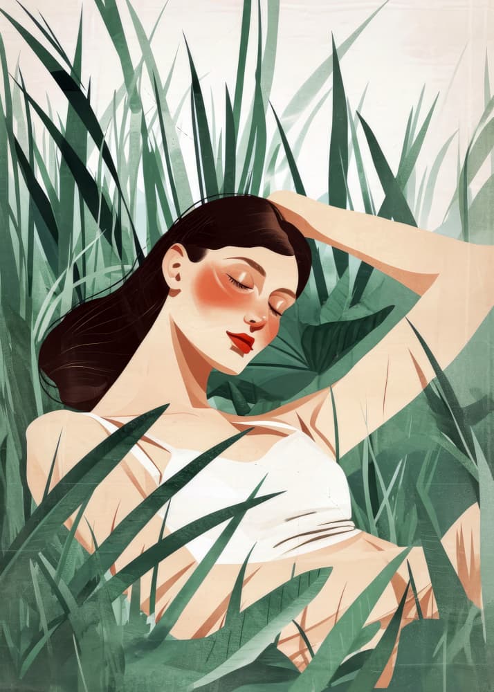 Dreamy Summer Relaxation by Justyna Jaszke — canvas wall art