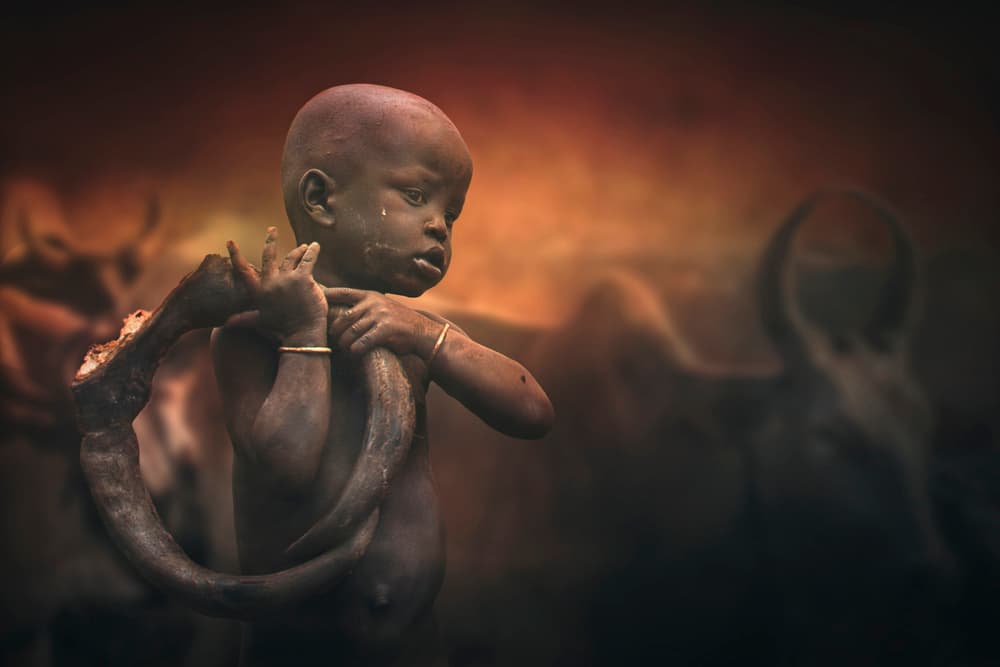 Child Mursi by Svetlin Yosifov — canvas wall art