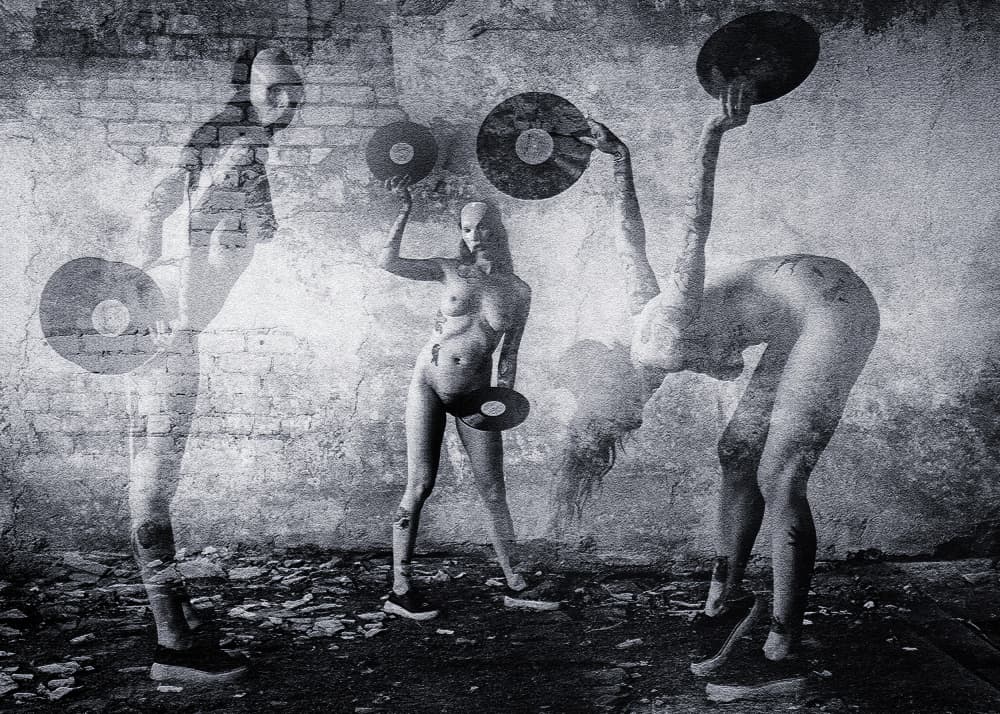 Body Vinyl Movement by Normunds Kaprano — canvas wall art