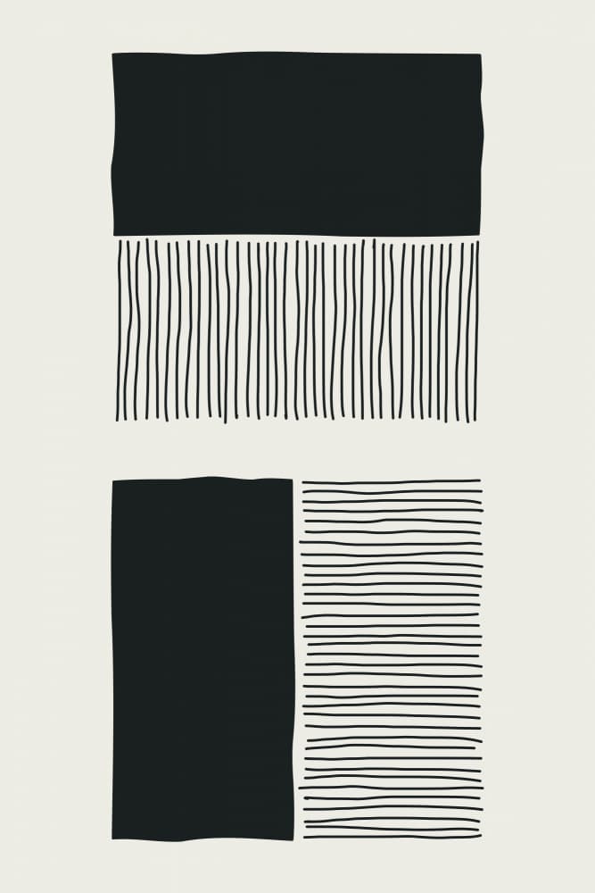 Geometric Blocks and Lines by jay stanley — canvas wall art
