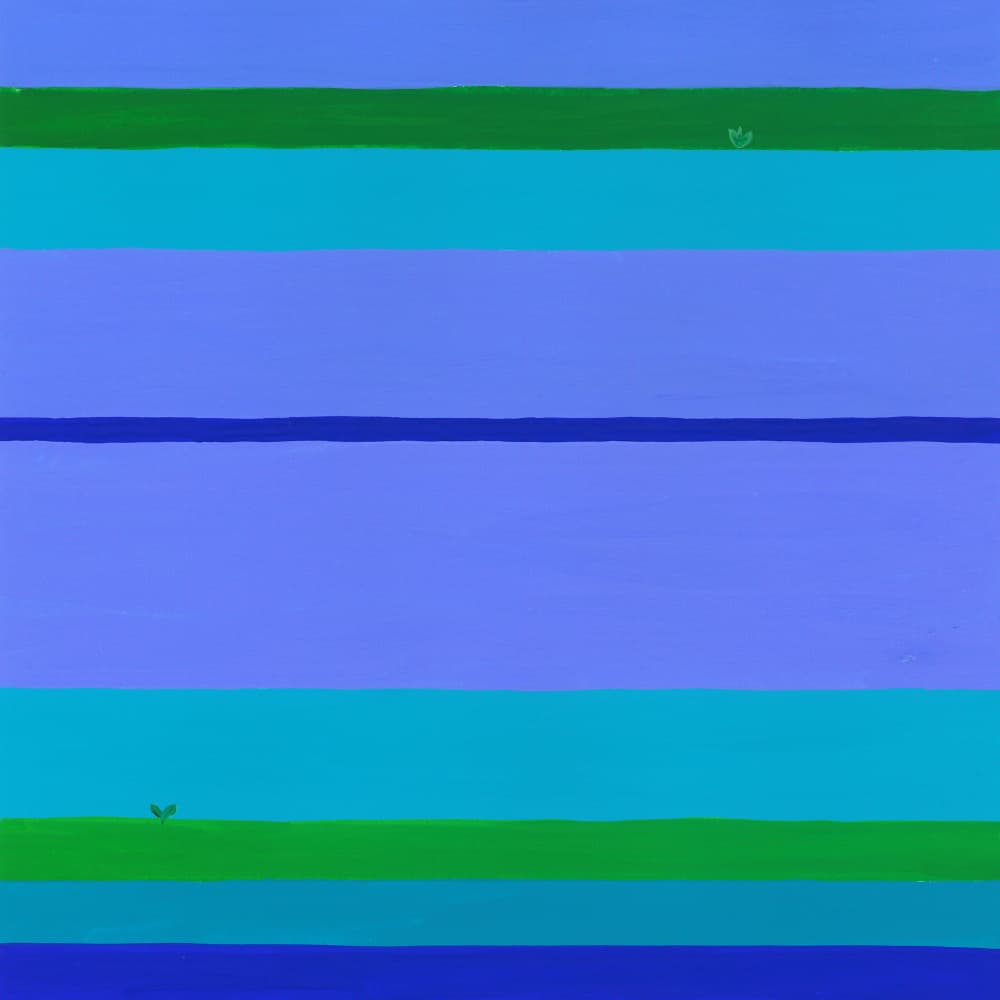 Green Blue Horizons by Isabelle Brent — canvas wall art