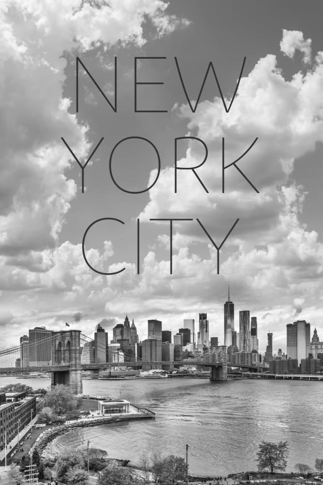 New York City Skyline by Melanie Viola — canvas wall art