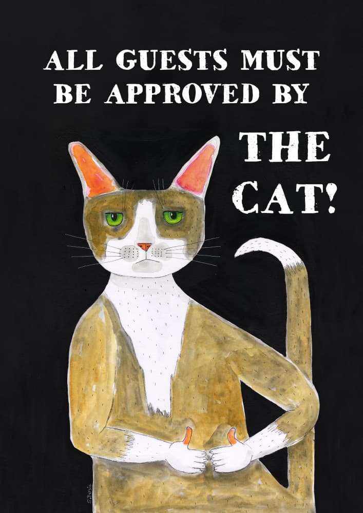Grumpy Cat Approval by Sharyn Bursic — canvas wall art