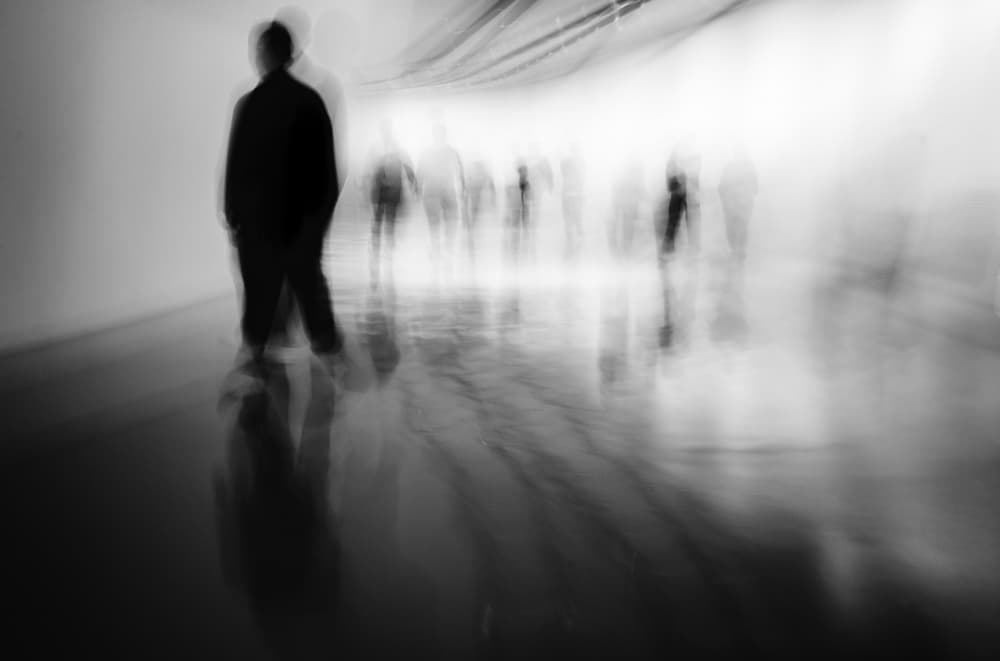 Solitary Figure Motion by Swen MUN — canvas wall art