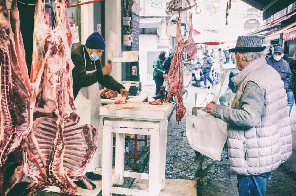 Street Meat Market by Piotr Wrobel — canvas wall art