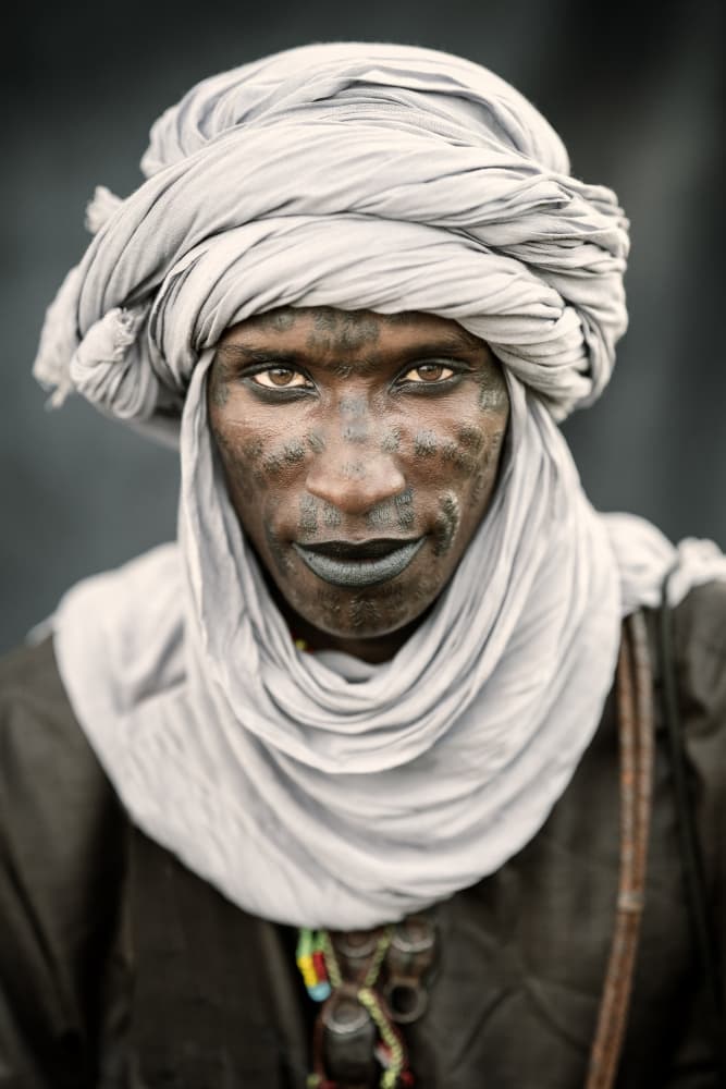 Tuareg Man Portrait by Trevor Cole — canvas wall art