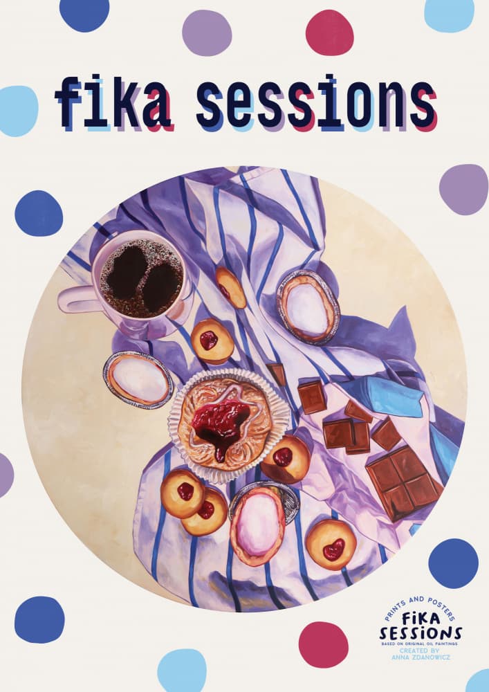 Cozy Coffee Pastries by Anna Zdanowicz — canvas wall art