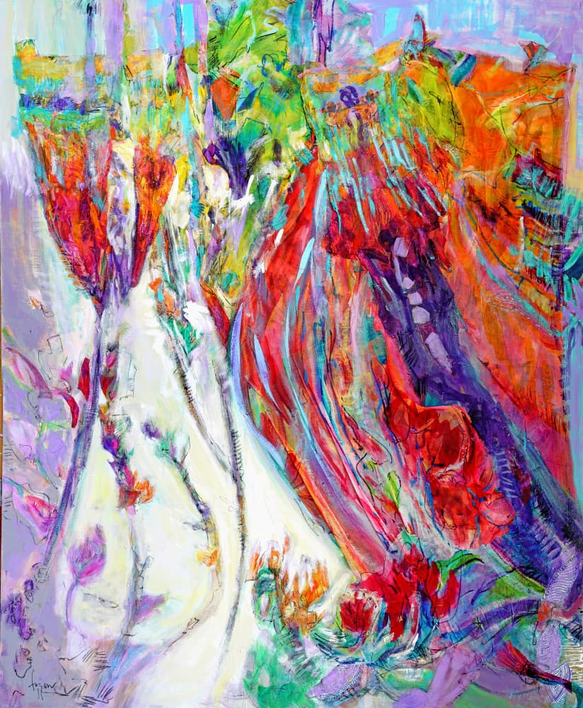 Vibrant Tapestry by Dorothy Fagan — canvas wall art