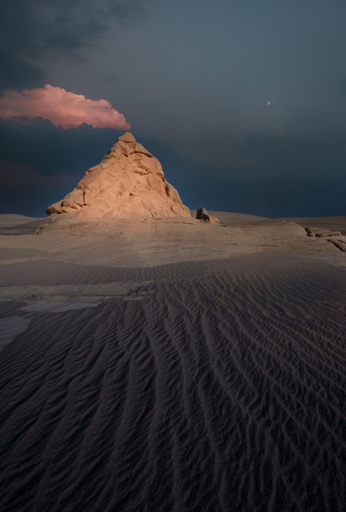 Desert Rock Twilight by YANGYING — canvas wall art