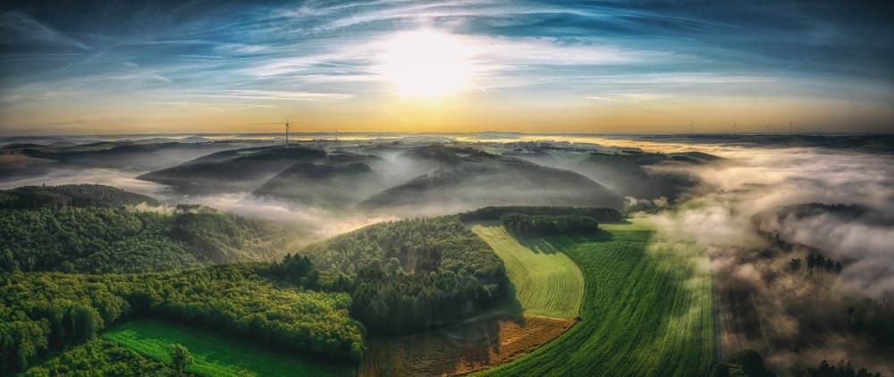 morning sun by Guy Krier — canvas wall art