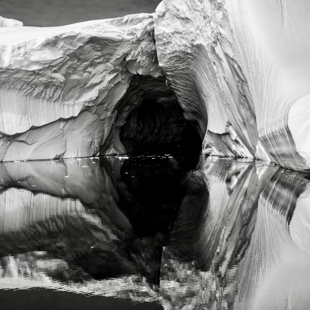 Glacial Cave Reflection by Robert Bolton — canvas wall art