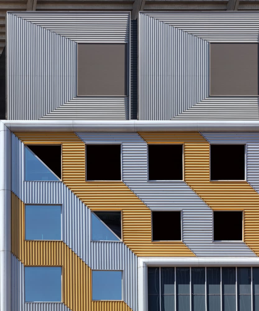 Modern Geometric Facade by Theo Luycx — canvas wall art