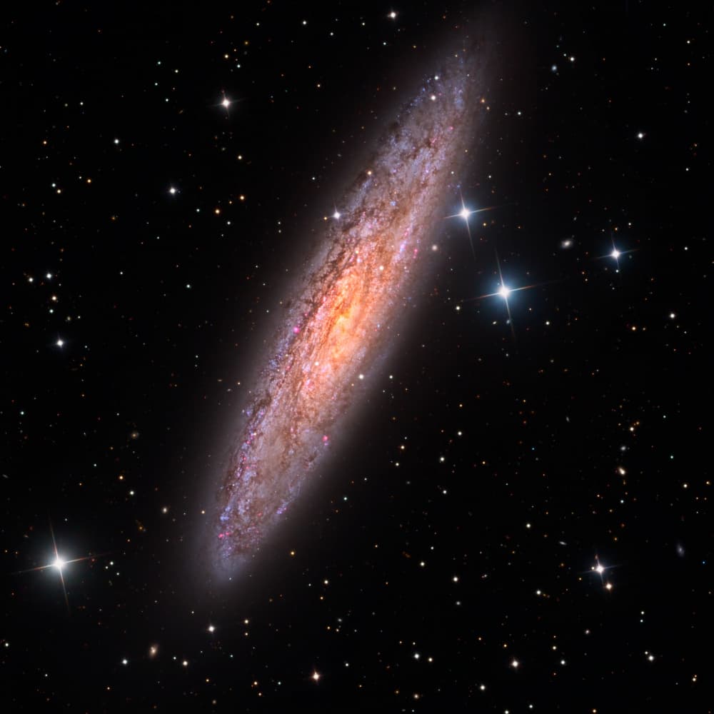 Cosmic Spiral Galaxy by Vikas Chander — canvas wall art
