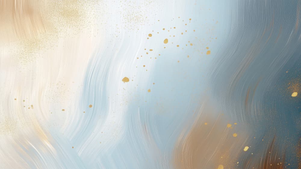 Golden Blue Abstract by Marika Barsrsind — canvas wall art