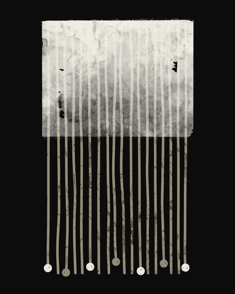 Minimalist Vertical Rhythm by Ema Paraschiv — canvas wall art