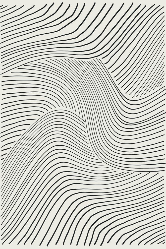 Flowing Organic Lines by jay stanley — canvas wall art