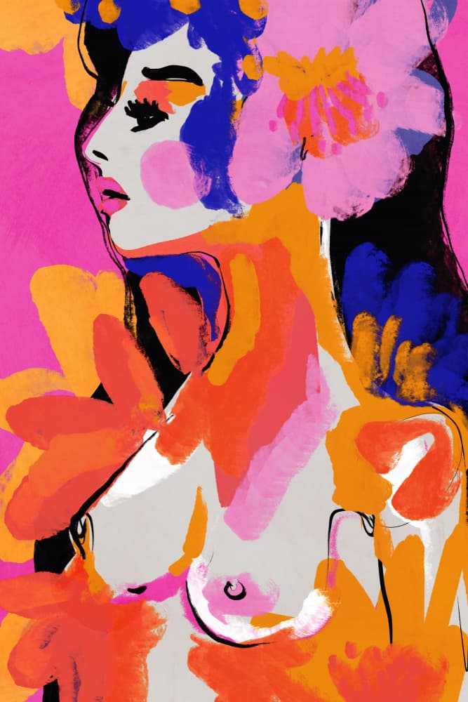 Vivid Blossoms by Treechild — canvas wall art
