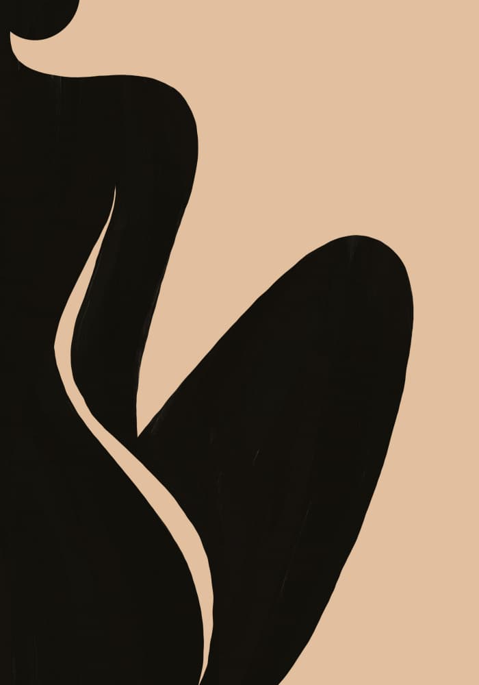 Elegant Female Form by Little Dean — canvas wall art