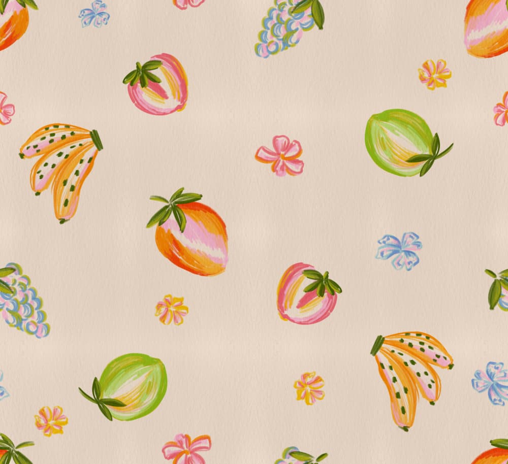 Colorful Fruit Pattern by DePaulo — canvas wall art