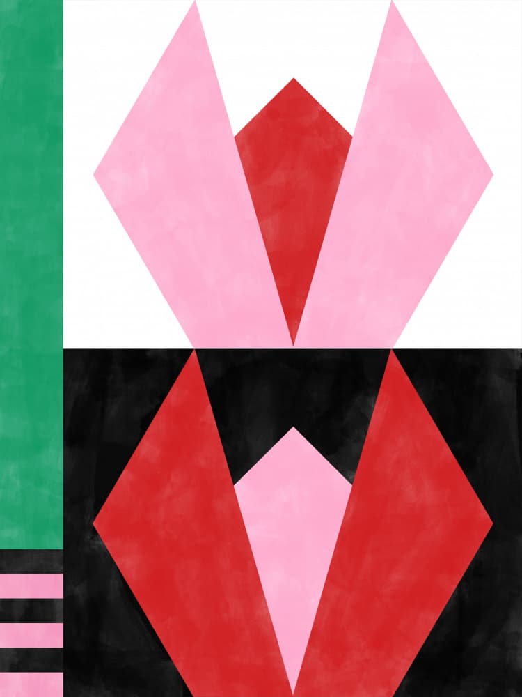 Bold Geometric Shapes by Elena Ristova — canvas wall art