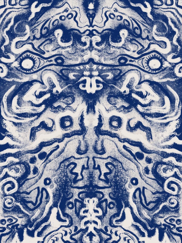 Mystic Tribal Pattern by Little Dean — canvas wall art