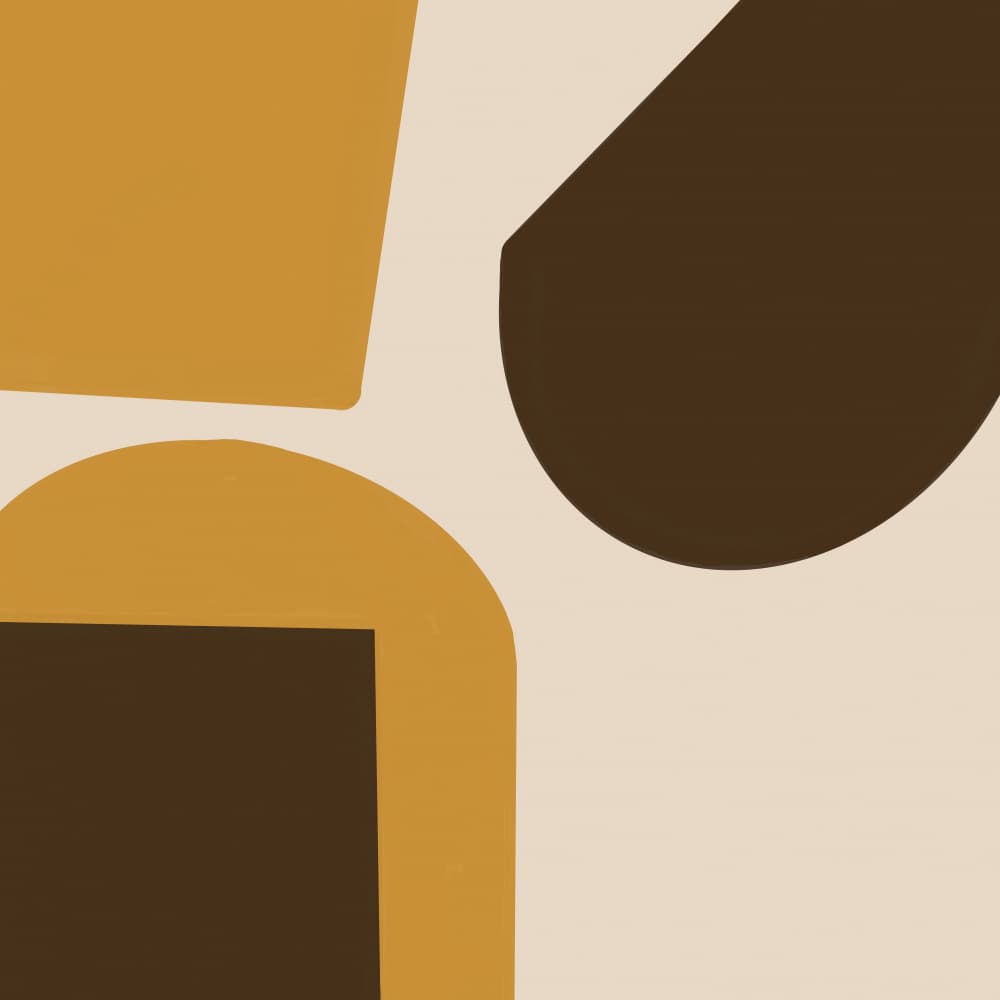 Earthy Abstract Shapes by Sharyn Bursic — canvas wall art