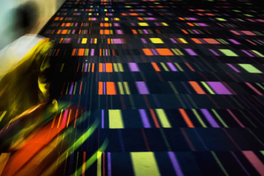 Futuristic Data Flow by Ekkachai Khemkum — canvas wall art
