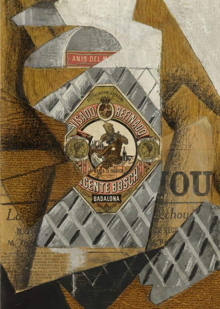La Bouteille D'anis (1914) by Juan Gris — canvas wall art