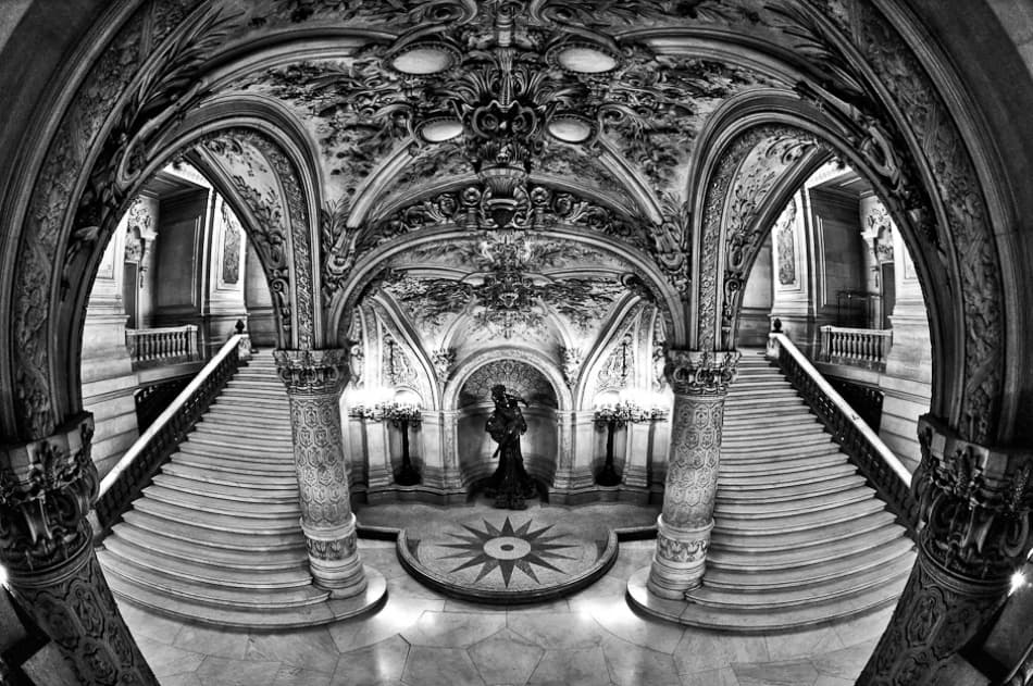 Opera House Grand Staircase by Marc Pelissier — canvas wall art