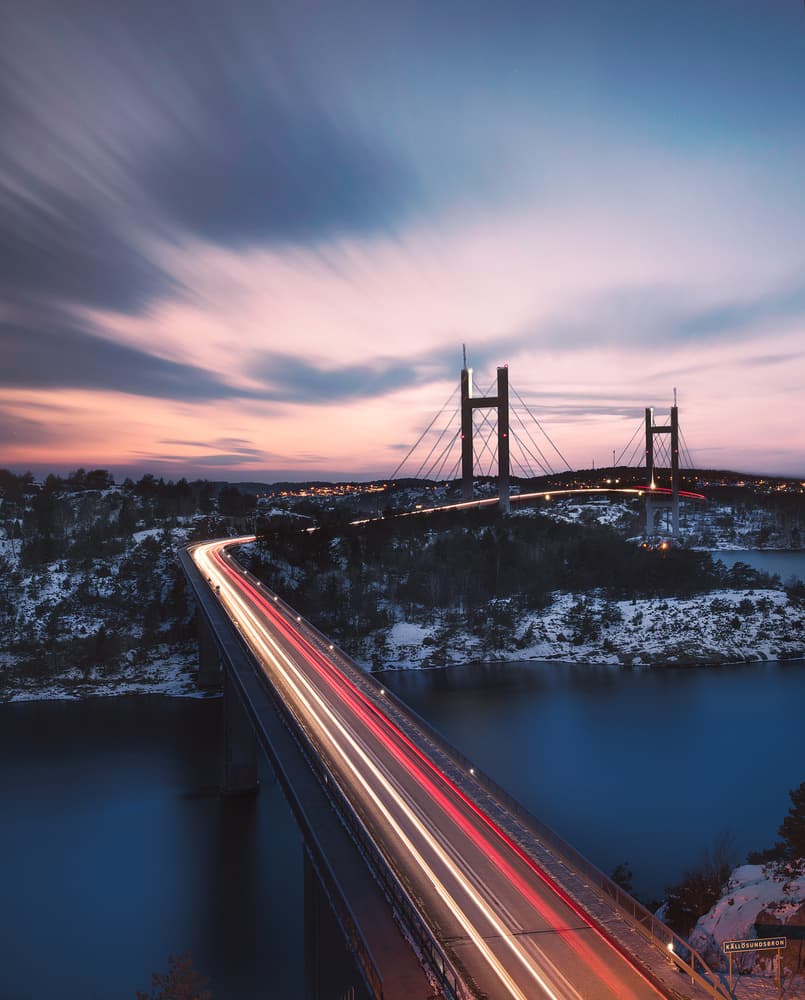 Twilight Bridge Trails by Christian Lindsten — canvas wall art