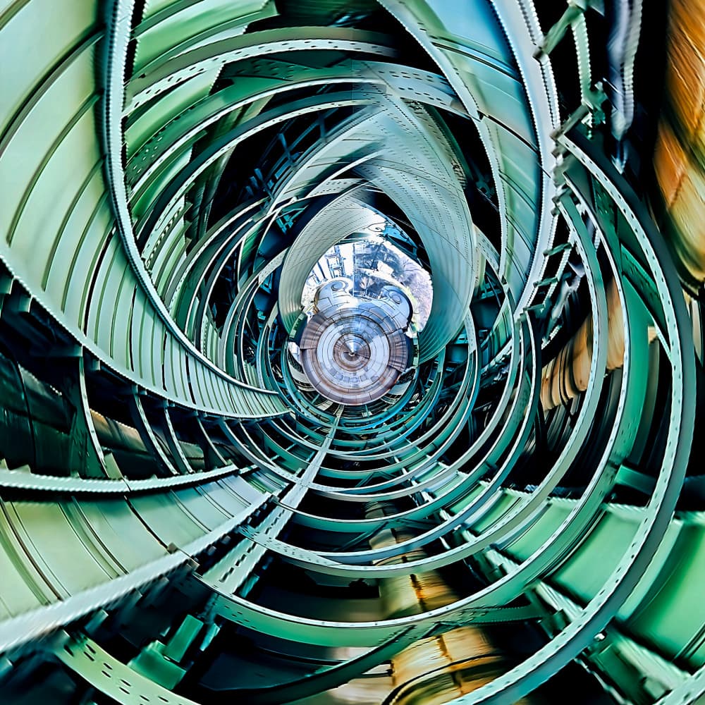 Abstract City Vortex by Juan C. Murcia — canvas wall art
