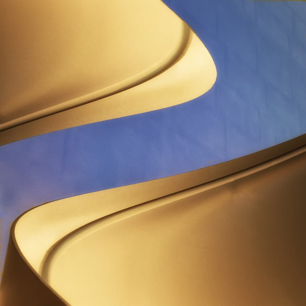 Elegant Golden Blue Design by Harry Verschelden — canvas wall art