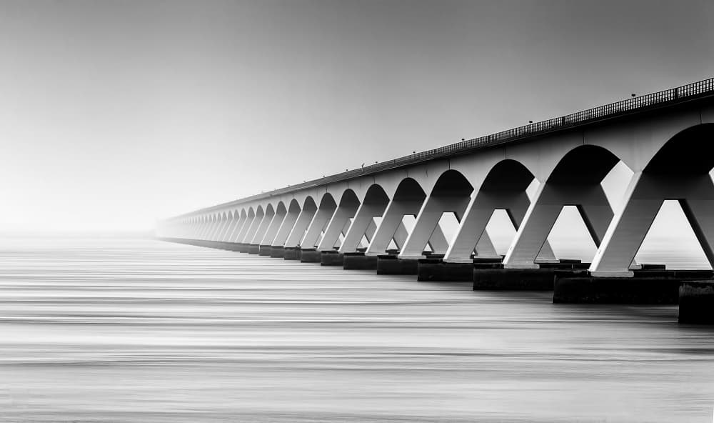 Endless Arch Bridge by Wim Denijs — canvas wall art