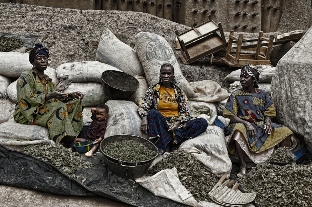 African Market Women by Joxe Inazio Kuesta Garmendia — canvas wall art