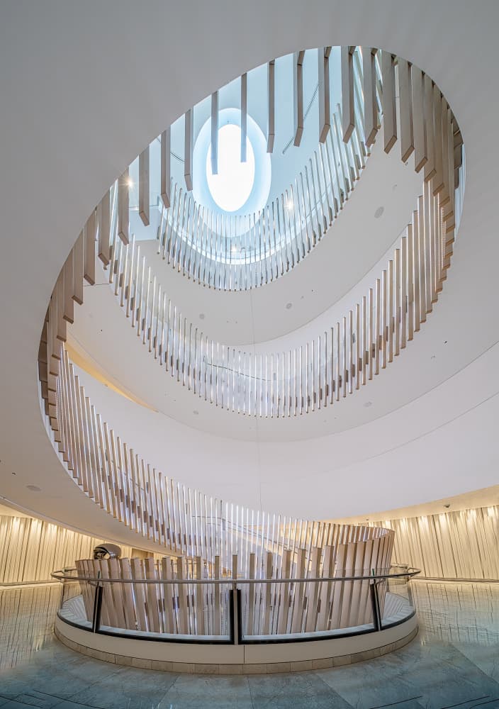Modern Architectural Spiral by David Chiodo — canvas wall art