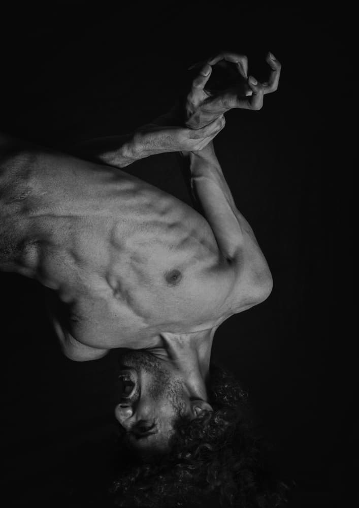 Intense Male Emotion by Babak Haghi — canvas wall art