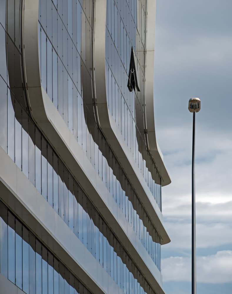Modern Building Curves by Wim Schuurmans — canvas wall art