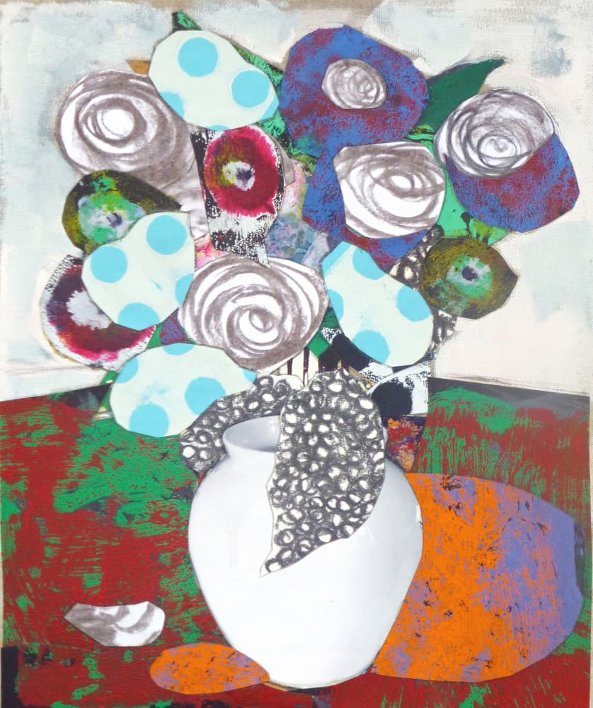Modern Floral Still Life by Pascal Marlin — canvas wall art