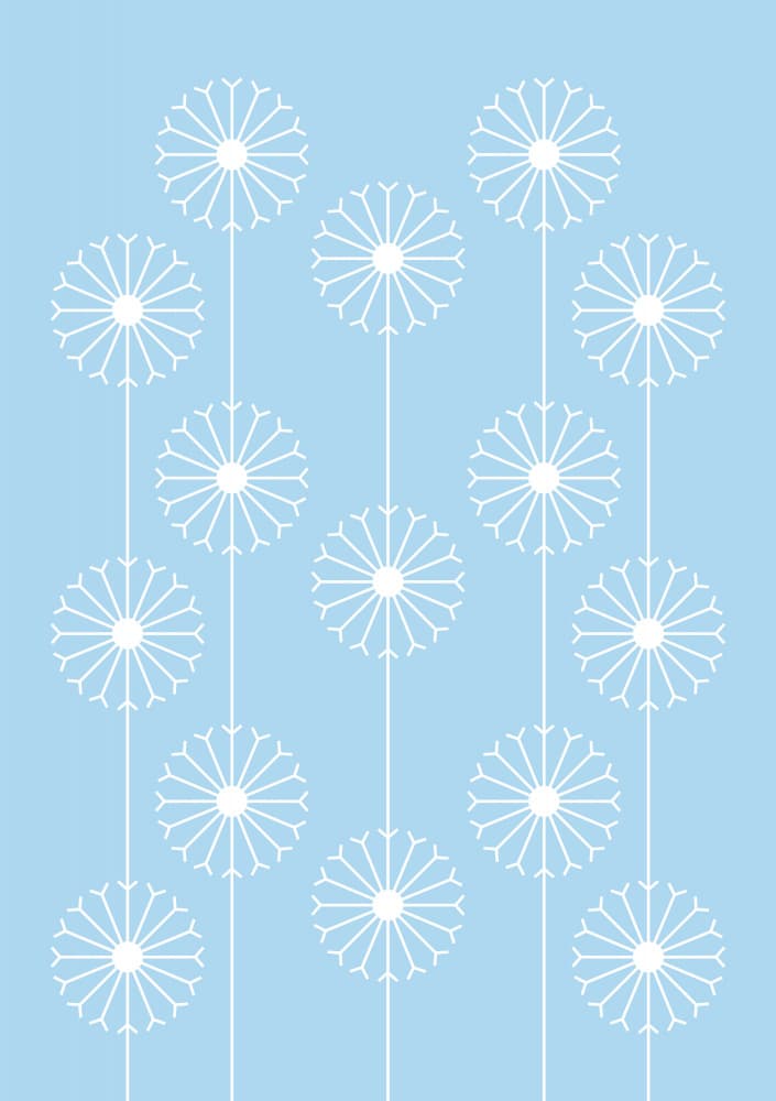 Serene Dandelion Pattern by kathrinmay — canvas wall art