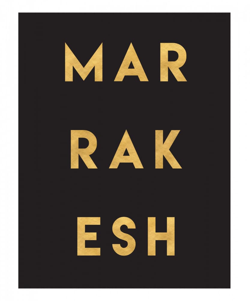 Marrakesh Golden Text by Emiliano Deificus — canvas wall art