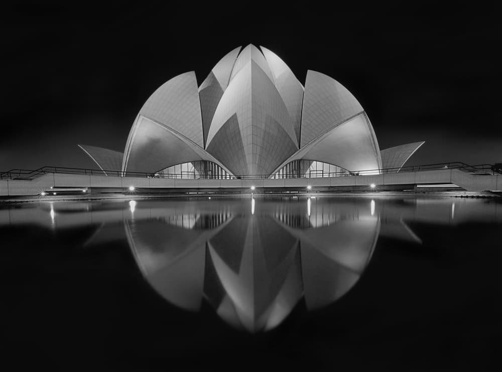 Serene Lotus Reflection by Nimit Nigam — canvas wall art
