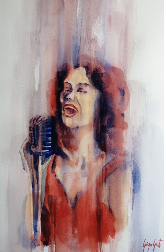 Soulful Vocal Performance by Giorgio Gosti — canvas wall art