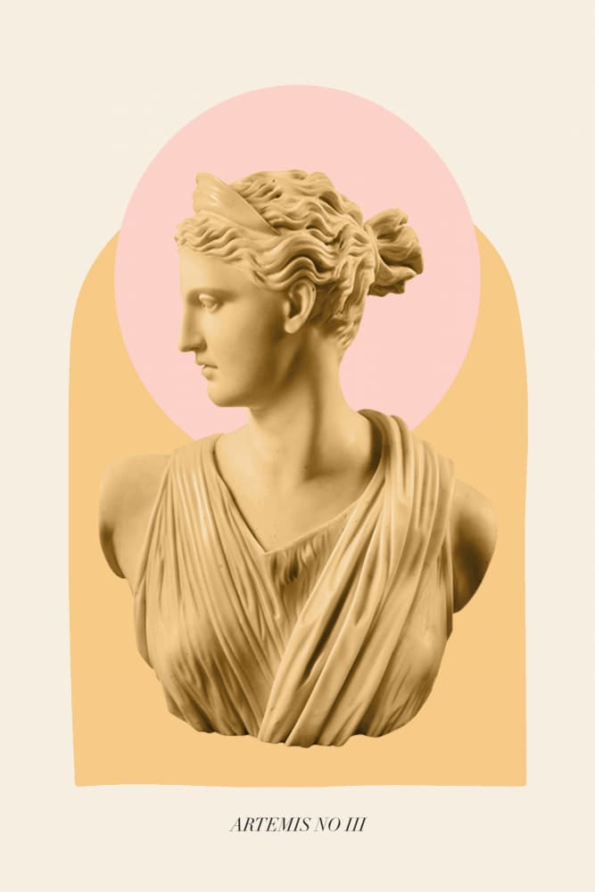 Artemis Golden Profile by Talitha McQueen — canvas wall art