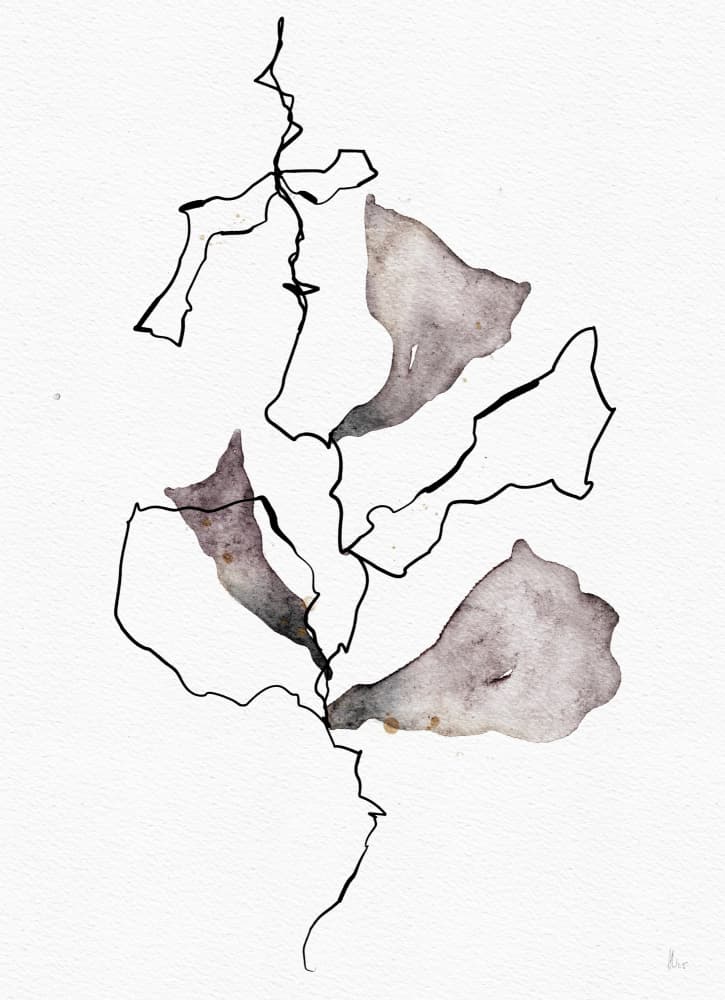 Flowing Organic Shapes by Ankie Kooi — canvas wall art