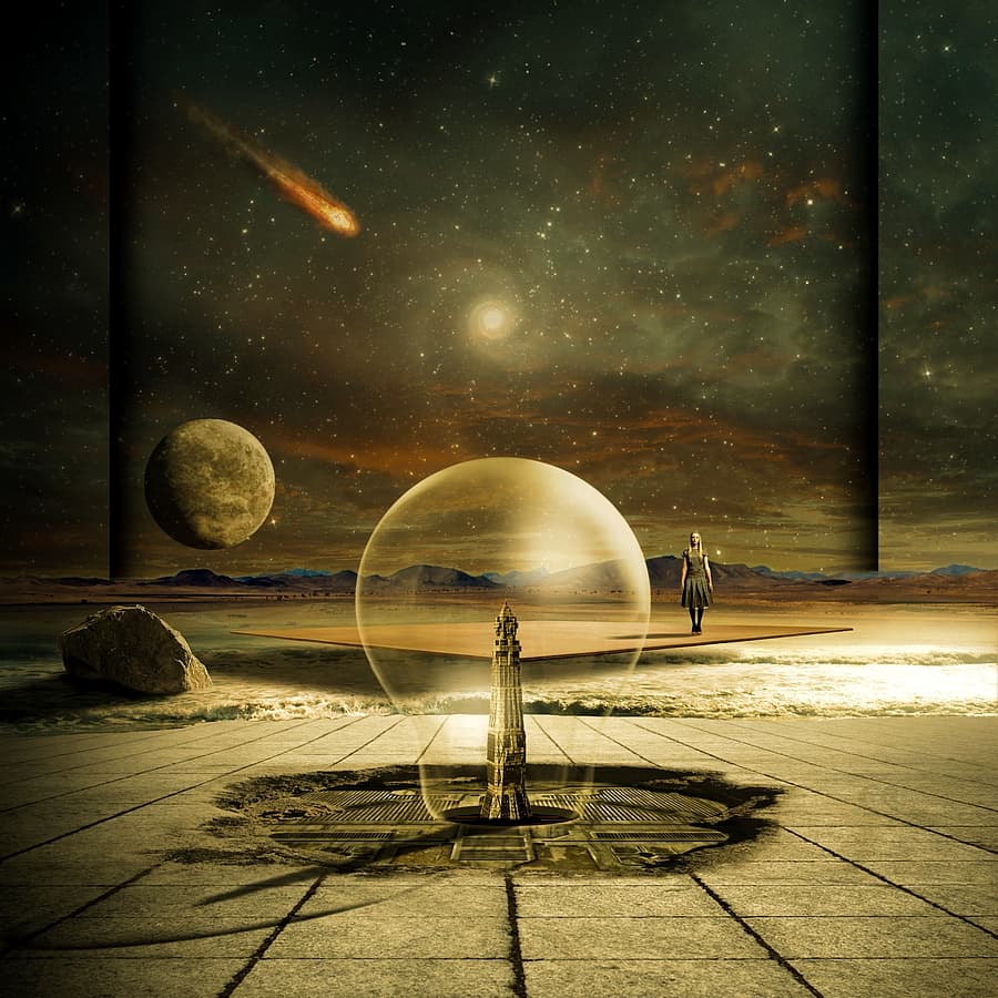Cosmic Desert Journey by Franziskus Pfleghart — canvas wall art