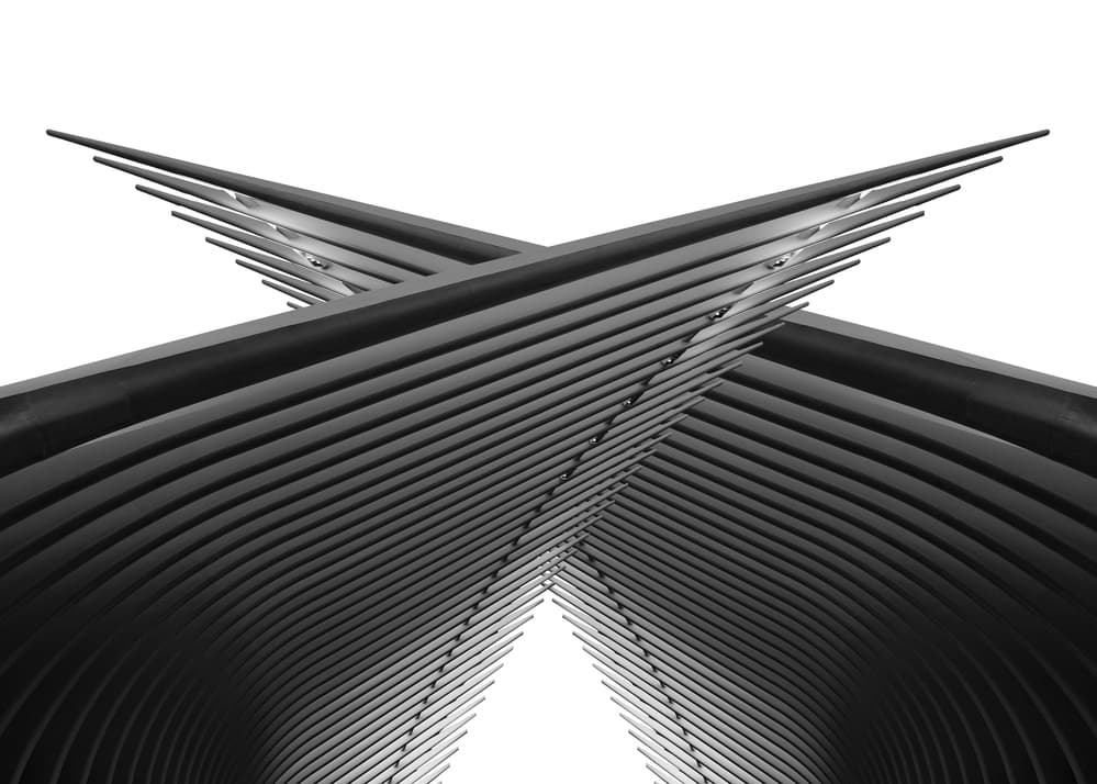 Modern Architectural Symmetry by Ibrahim Nabeel — canvas wall art