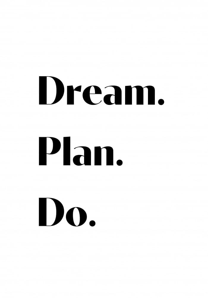 Motivational Dream Plan Do by Pictufy Studio II — canvas wall art