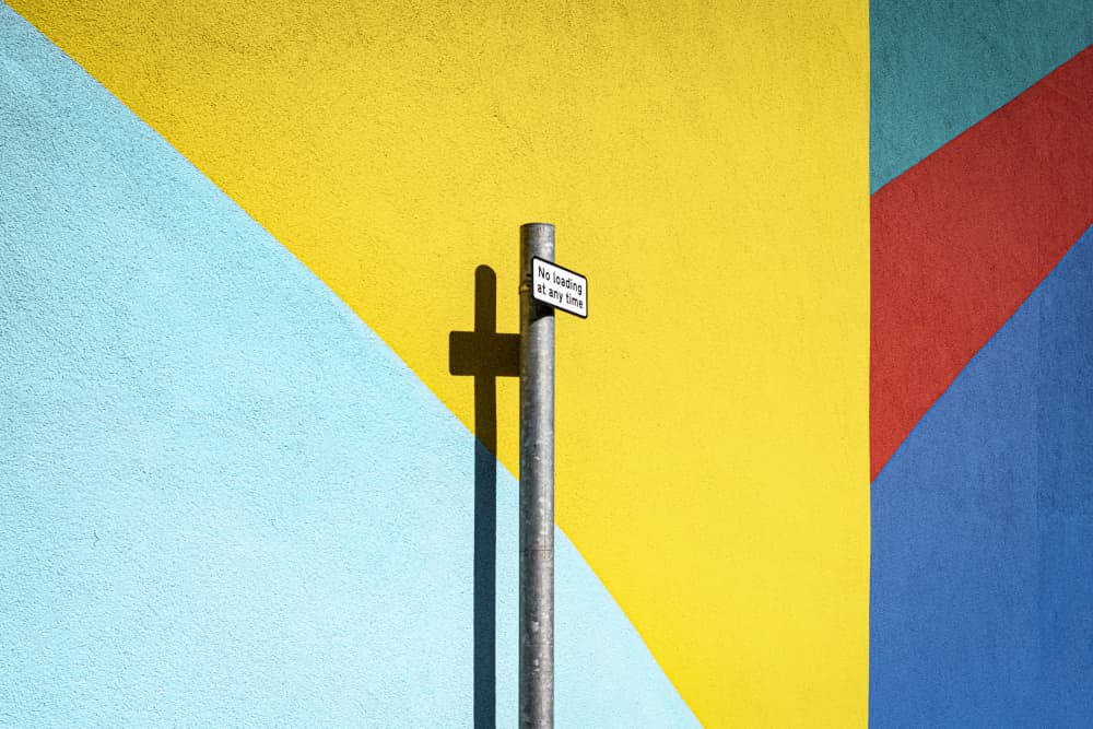 Bold Geometric Wall Shadow by Linda Wride — canvas wall art