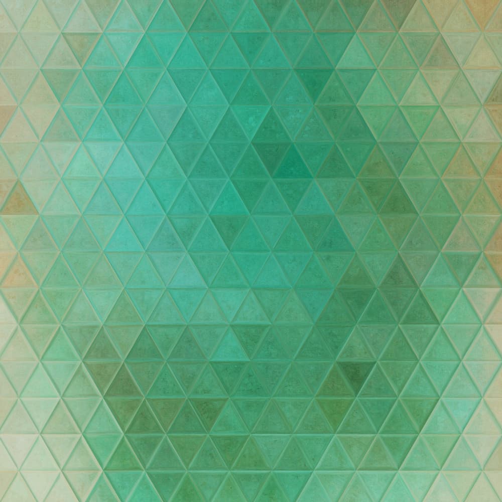 Teal Geometric Mosaic by Justyna Jaszke — canvas wall art